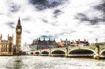 Westminster Bridge London Art von David Pyatt