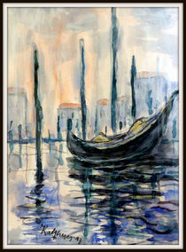 Boot in Venedig by Walter Kalfhues