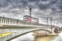 Battersea Bridge London Snow von David Pyatt