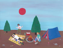 A nice day for camping by Angela Dalinger
