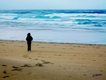 Walking along the Beach IV by Carlos Segui