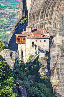 The Roussanou Monastery in the Meteora, Greece by Constantinos Iliopoulos