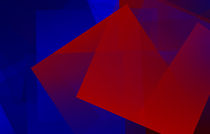 Red & Blue Abstraction von badrig