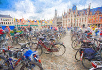 Bicycles in Brugge by Sheila Smart