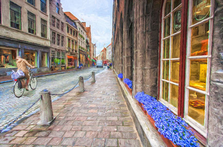 Brugge-street-scene