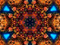 Coral Rainbow Mandala by Richard H. Jones
