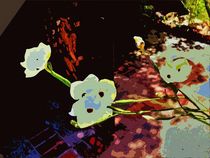 flowers in painting style by Howard Lee