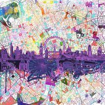 london skyline abstract by bekimart