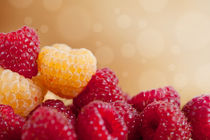 fresh ripe raspberry fruits by Arletta Cwalina