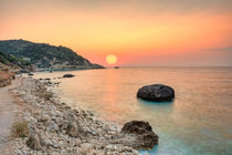 Sunset at Agios Nikitas in Lefkada, Greece by Constantinos Iliopoulos
