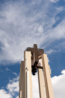High church turret cross symbol by Arletta Cwalina