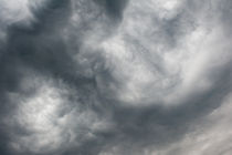Gloomy billowy sky stormy weather by Arletta Cwalina