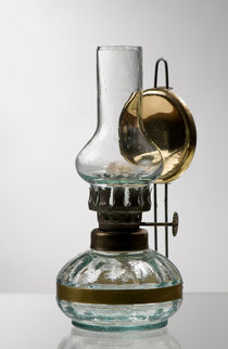 retro style glass decorative oil lamp by Arletta Cwalina
