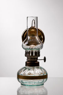 retro styled glass decorative oil lamp by Arletta Cwalina