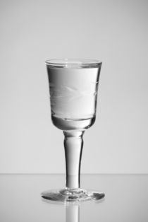 stem glass of clear vodka by Arletta Cwalina