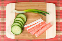Crab sticks of surimi and cucumber by Arletta Cwalina