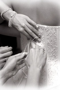 Bridal wedding dress buttons by Arletta Cwalina