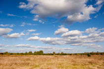 Blue sky cloudscape rural landscape by Arletta Cwalina