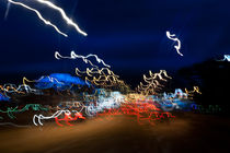 Cars driving motion night lights by Arletta Cwalina