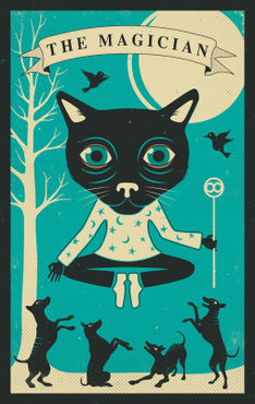 Tarot-card-cat-magician