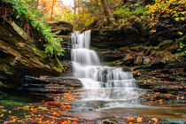 Autumn Below the Hidden Waterfall by Gene Walls