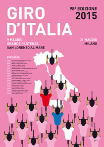 My Giro D'italia Minimal Poster Percorso 2015 von chungkong