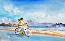 Cycling In Port De Pollenca by Miki de Goodaboom