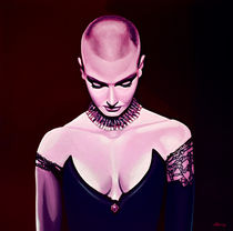 Sinead O'Connor painting by Paul Meijering