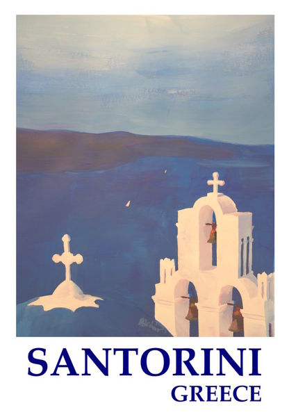 Santorini-greek-island-classical-poster