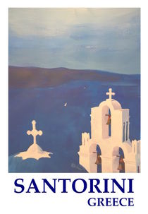 Glockenturm in Santorini Griechenland von M.  Bleichner