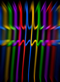 Creations in the color spectrum of the rainbow 4 by Walter Zettl