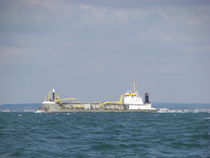 Dredger In The Channel by Malcolm Snook