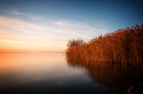 Beautiful sunrise over tke lake Balaton,Hungary by Arpad Radoczy