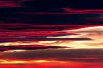 Beautiful sunset clouds at autumn  by Arpad Radoczy