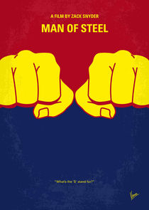 No447 My Men of steel minimal movie poster von chungkong