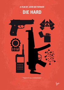 No453 My Die Hard minimal movie poster by chungkong