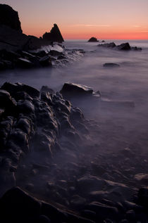 Sunset at Blegberry Beach by Pete Hemington
