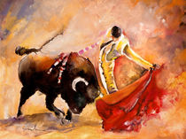 Toro Acuarela by Miki de Goodaboom