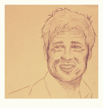 Portrait of Brad Pitt by chrisphoto