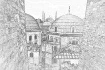 Istanbul, Blick von der Hagia Sophia von loewenherz-artwork