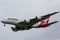 Qantas Airbus A380 by David Pyatt
