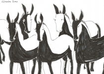 Donkeys by Elisaveta Sivas