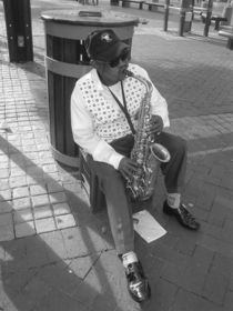 saxophone player Capetown, South Africa by Sarah Katharina Kayß