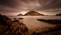 Mumbles lighthouse Swansea Bay by Leighton Collins