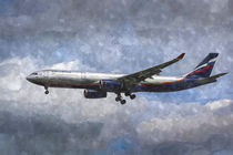 Aeroflot Airbus A330 Art by David Pyatt
