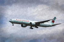 Air Canada Boeing 777 Art by David Pyatt