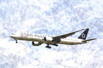 Star Alliance Boeing 777 Art by David Pyatt