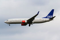 Scandinavian Airlines Boeing 737 by David Pyatt