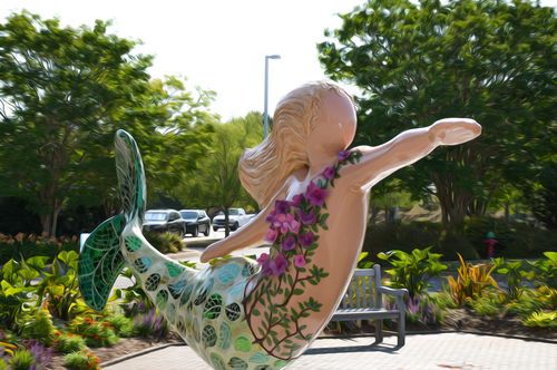 A-mermaid-in-a-norfolk-botanical-gardens