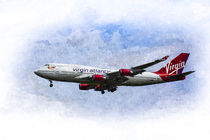 Virgin Atlantic Boeing 747 Art von David Pyatt